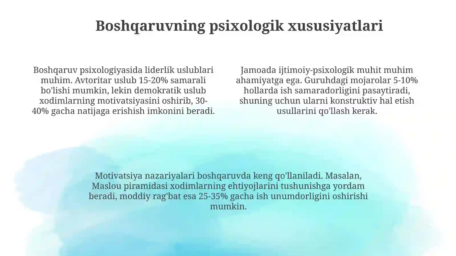 Boshqaruvning pedagogik-psixologik xususiyatlari 4
