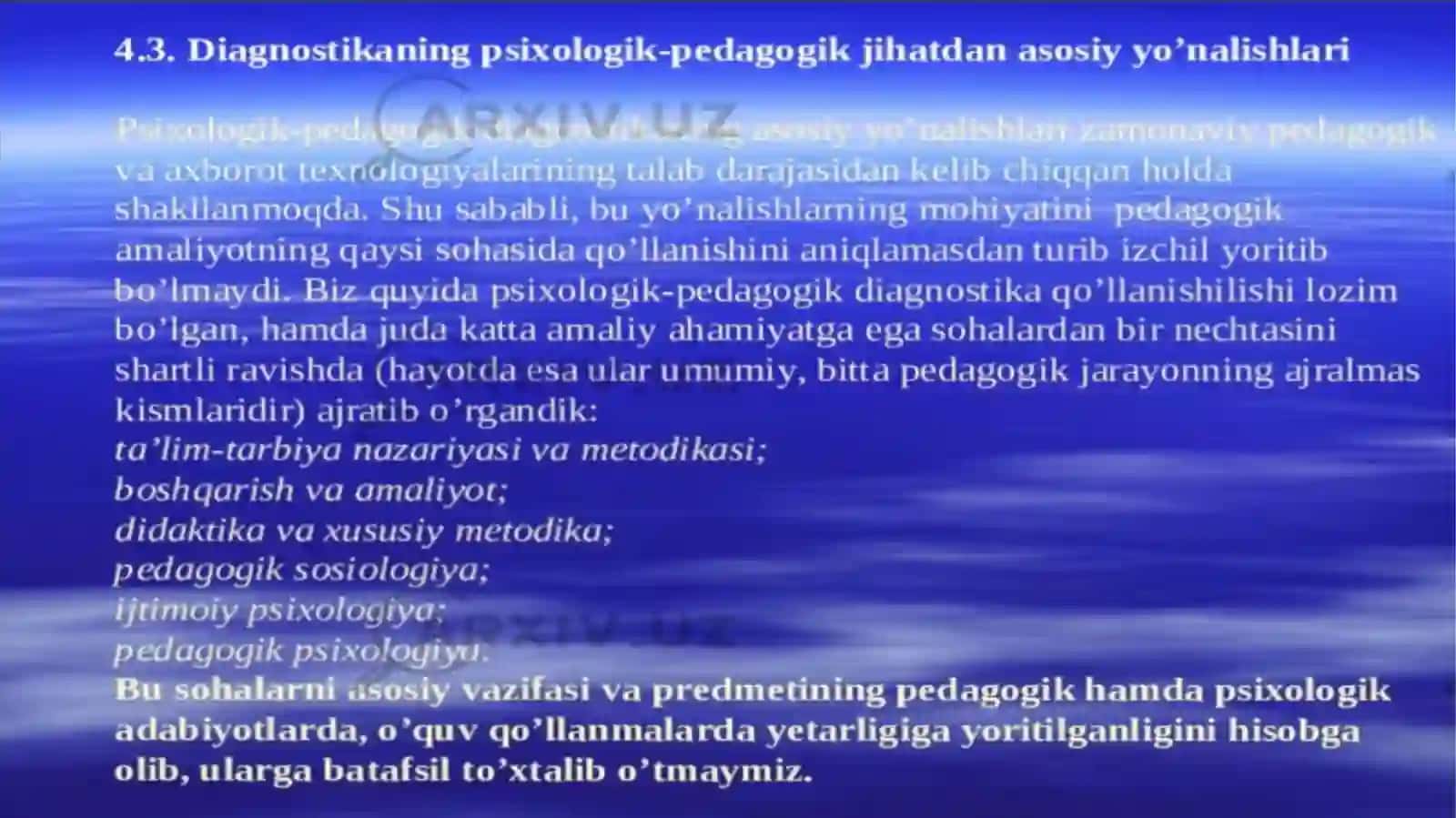 Psixologik diagnostika va ularning imkoniyatlari 4