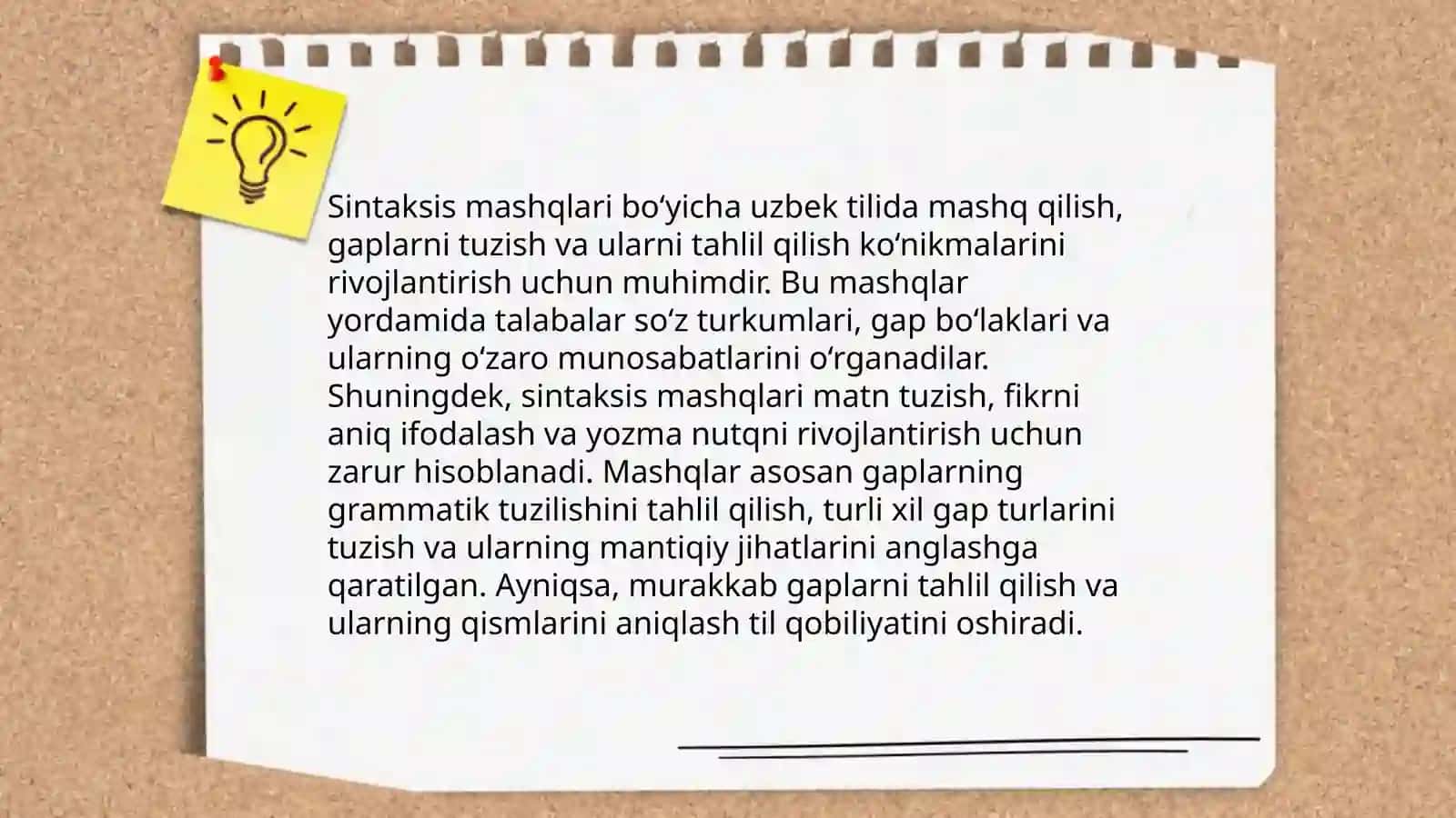 Lingvistik mashqlar va ularning turlari 4