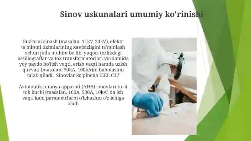 Avtomatik viklyuchatellar va saqlagichlarni sinash 4