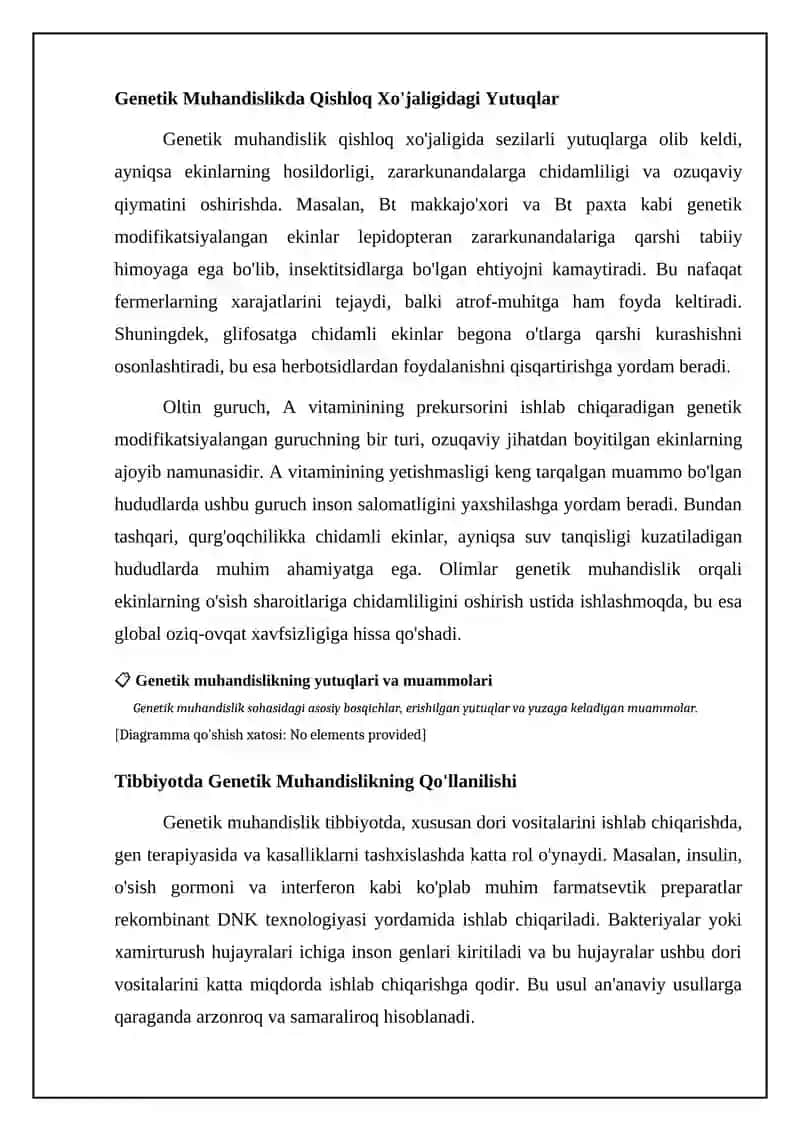 Genetik injeneriya yutuqlari va muammolari 4
