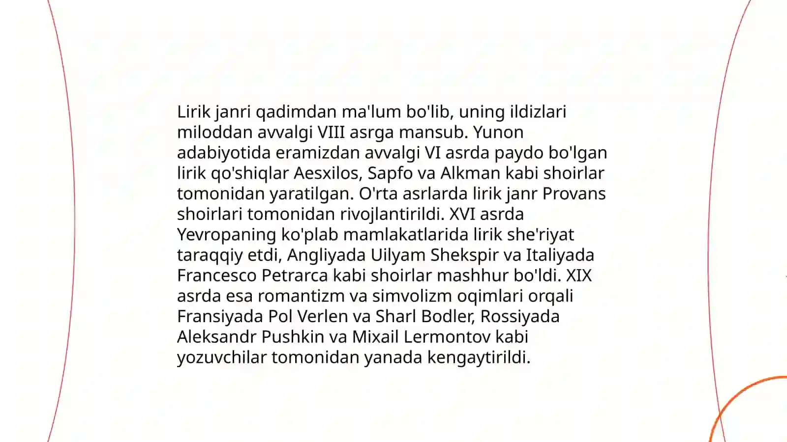 Lirik va drammatik tur janrlari 4