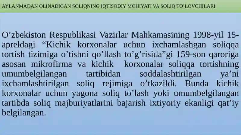Aylanmadan olinadigan soliq 4