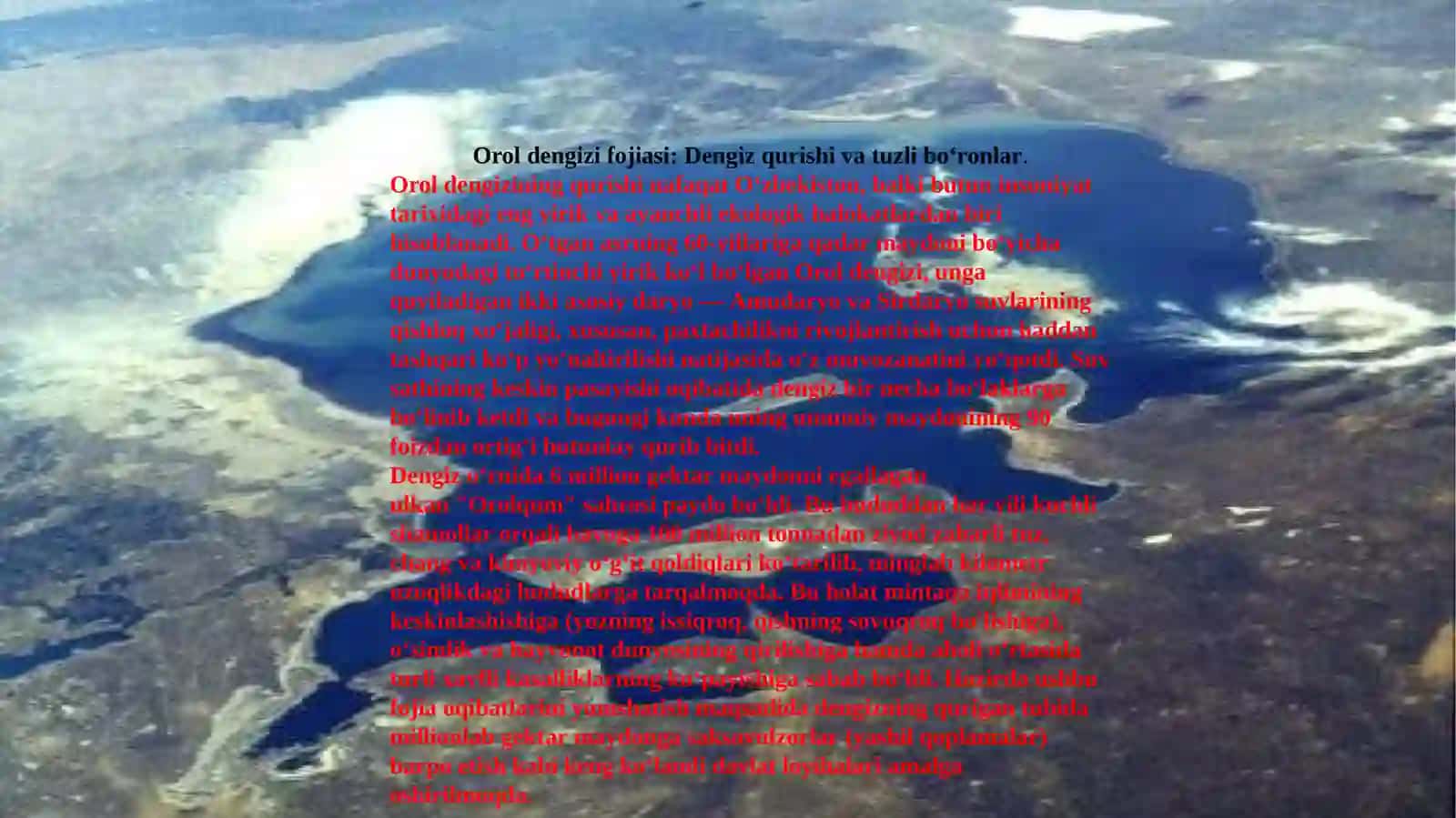 O‘zbekiston Respublikasining ekologik muammolari 4