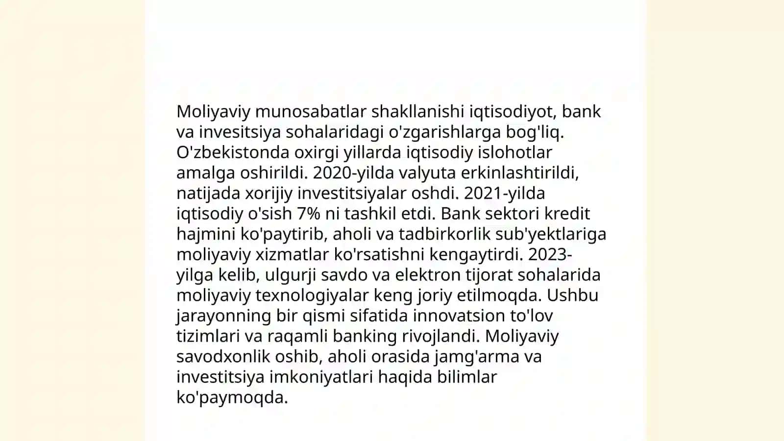 Moliyaning mazmuni moliyaviy munosabatlar 4