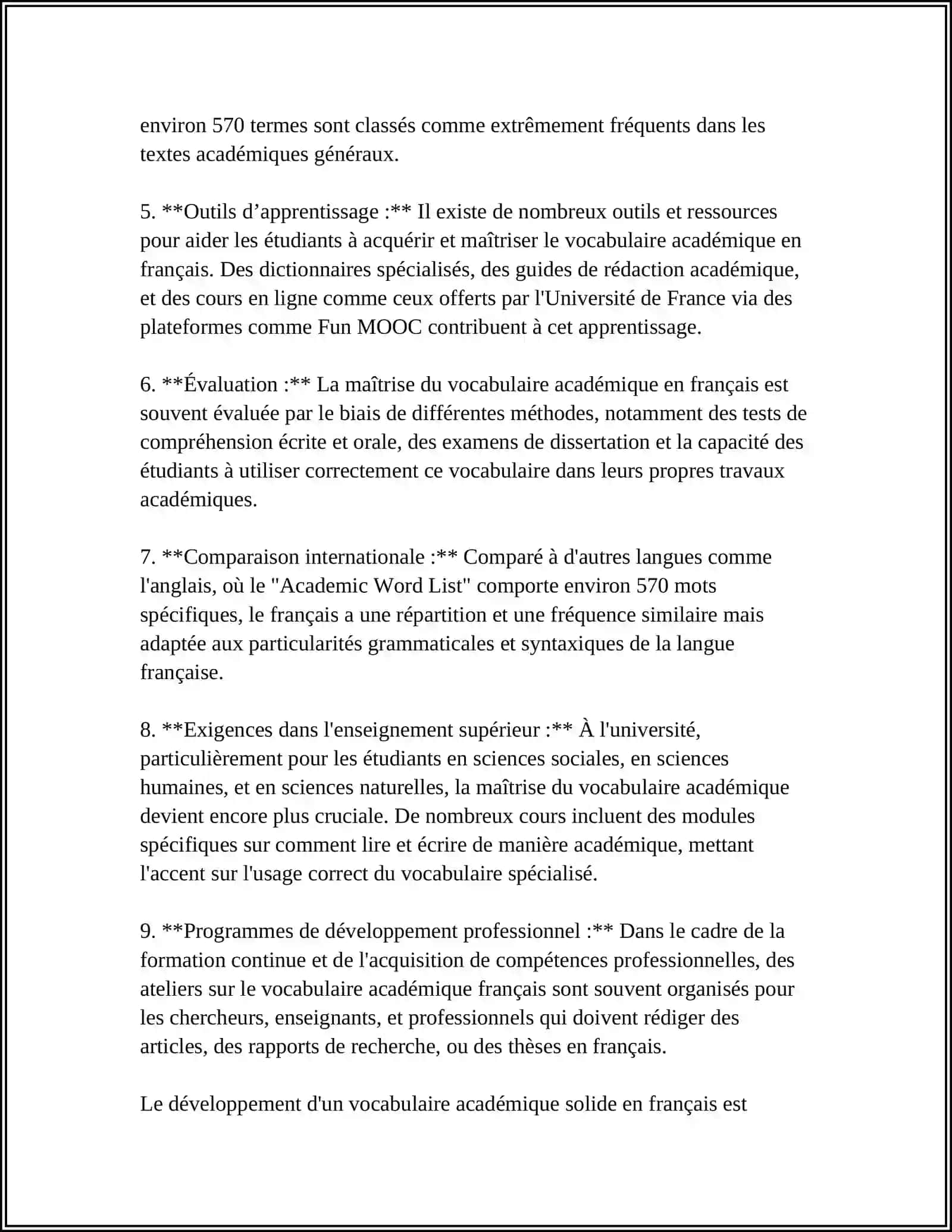 TERMINOLOGIES PROFESSIONELLES ET ACADEMIQUES 4