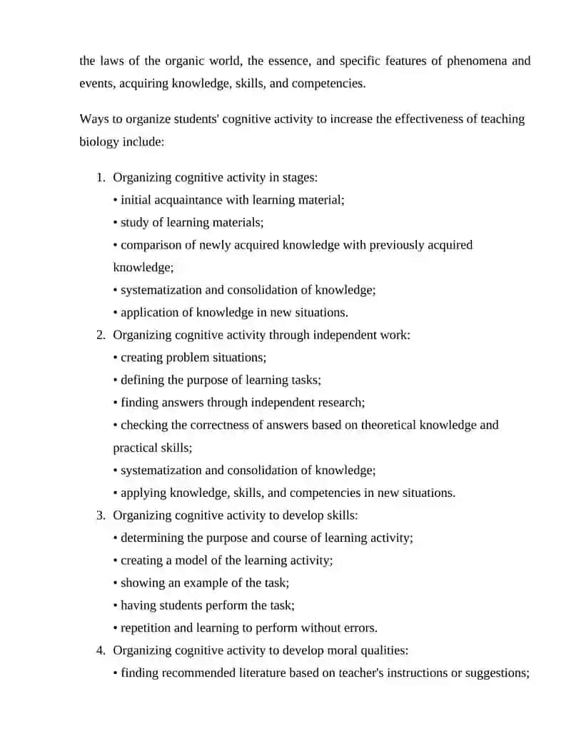 New Conceptual Pedagogical Technology for Teaching Biology 4