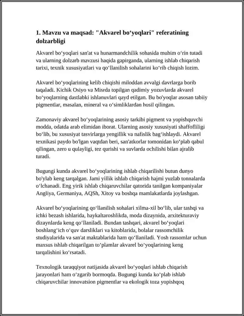 Akvarel bo‘yoqlari referati 4