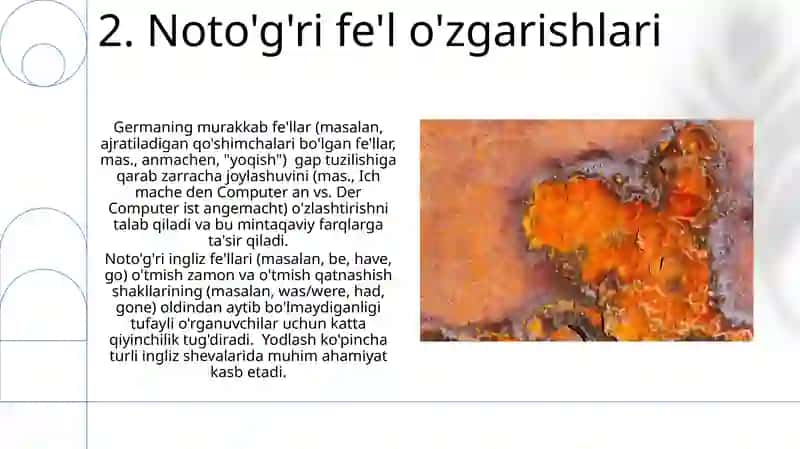 Murakkab fe'llar, noto'g'i tuslanuvchi fe'llar 4