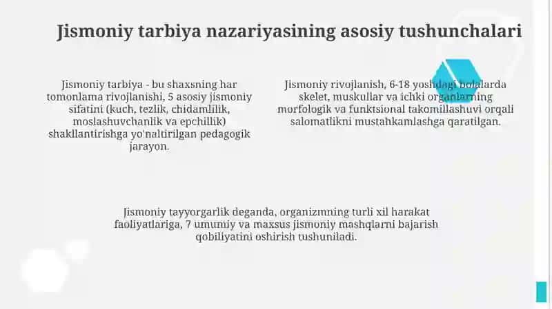 Jismoniy Madaniyat Nazaryasi 4