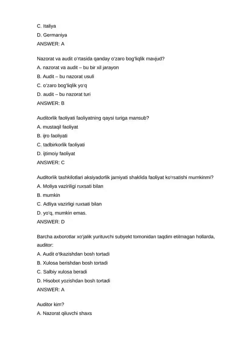 AUDIT FANIDAN TEST MATERIALLARI 4