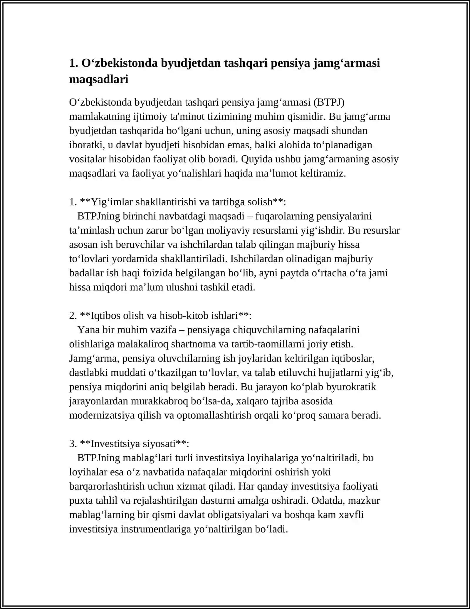 O'ZBEKISTON RESPUBLIKASI BYUDJETDAN TASHQARI PENSIYA JAMG'ARMASI 4