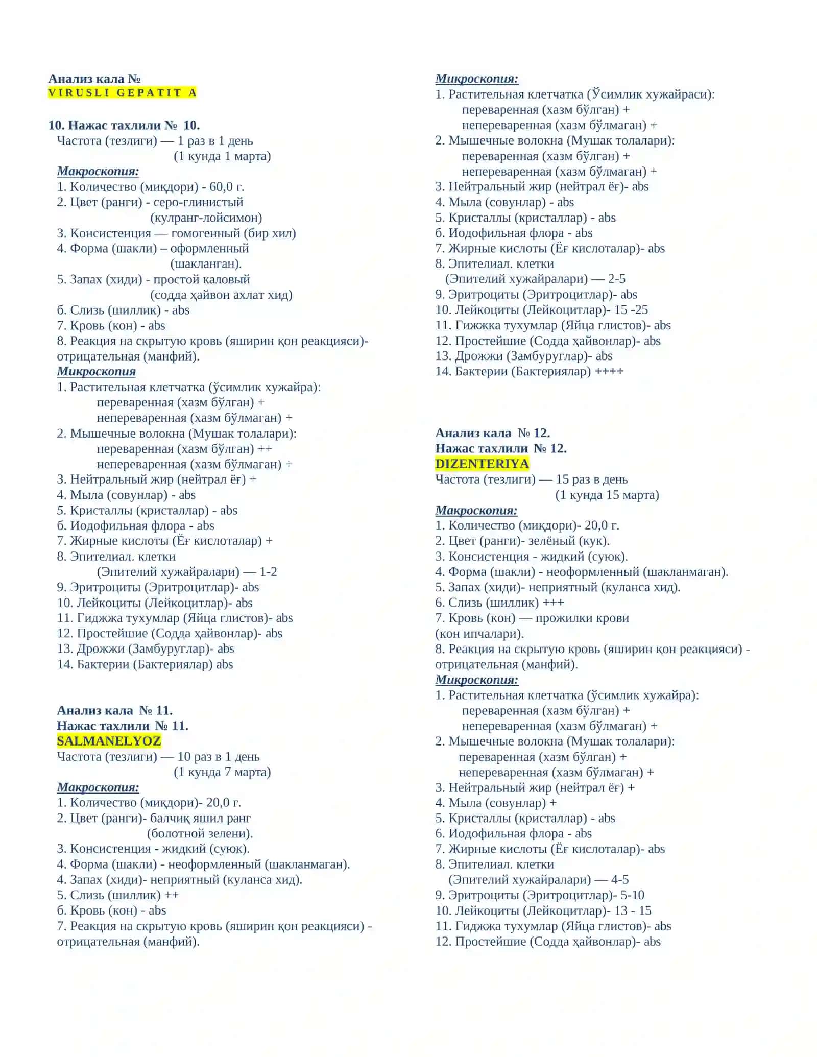 Bolalarda analizlar interperitatsiyasi va analiz javoblari 4