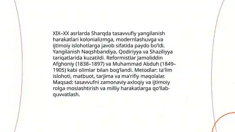 Yangi davr Sharq tasavvufi 4