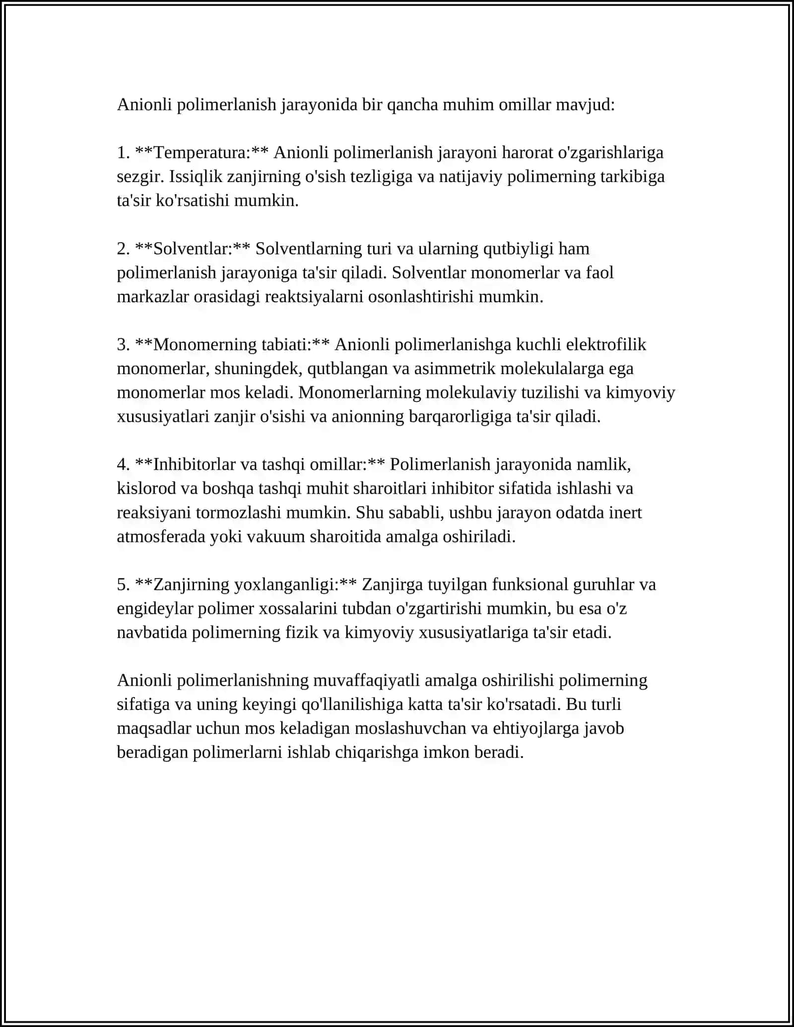 ANIONLI POLIMERLANISH 4