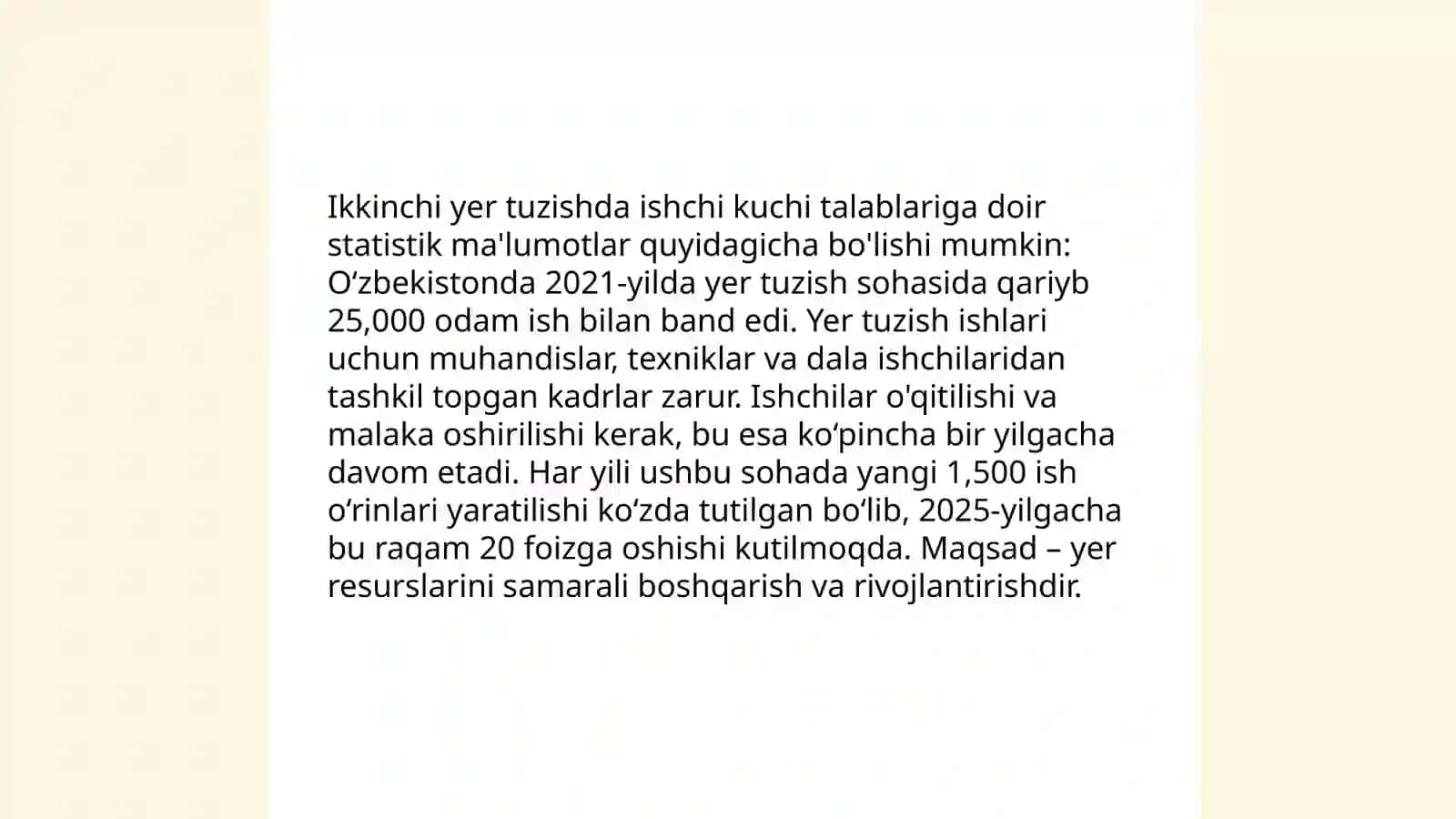 Yer tuzishda mehnatga haq toʻlash 4