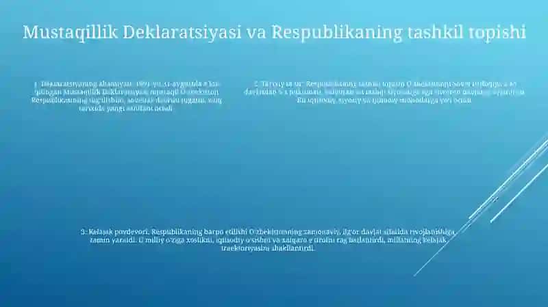 Mustaqil Òzbekiston Respublikasining Tashkil Topishi Va Uning Tarixiy Ahamiyati 4