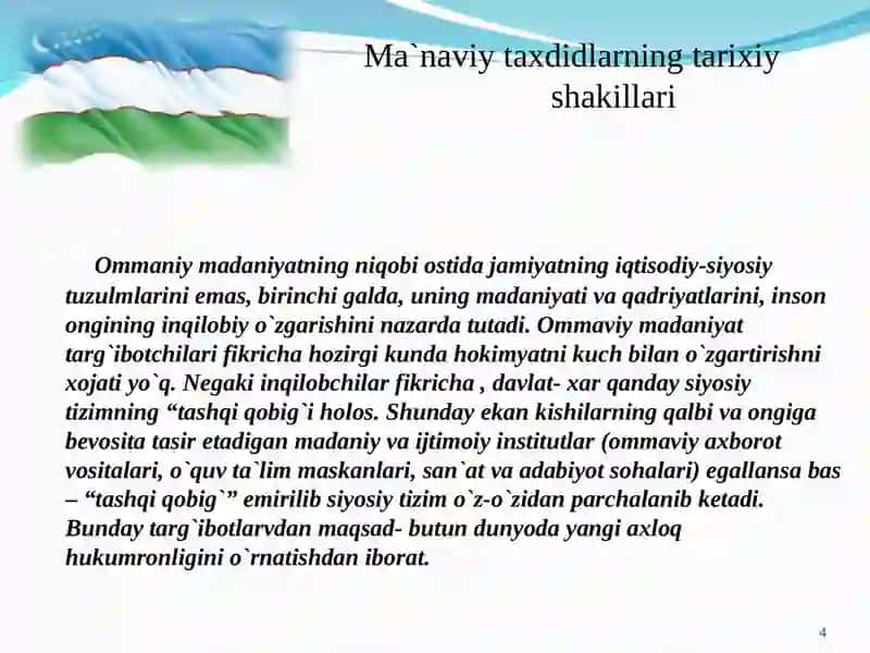 Ommaviy madaniyatning jamiyatimizdagi ta`siri 4