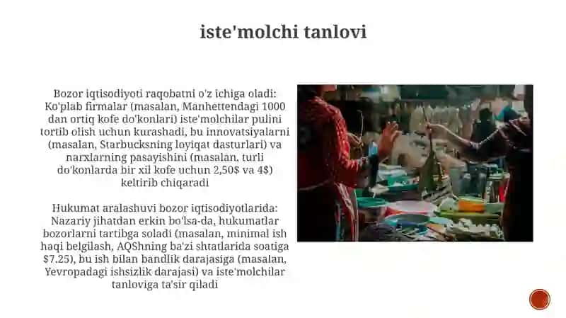 Bozor iqtisodiyotining mazmuni 4
