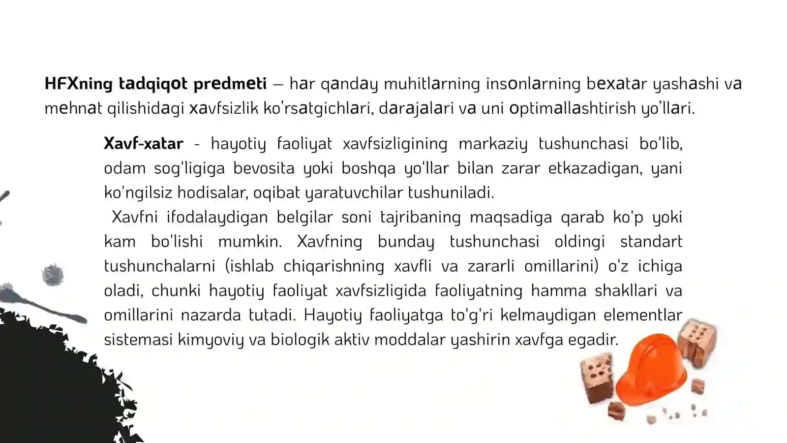 Hayot faoliyati va xavfsizligi 4