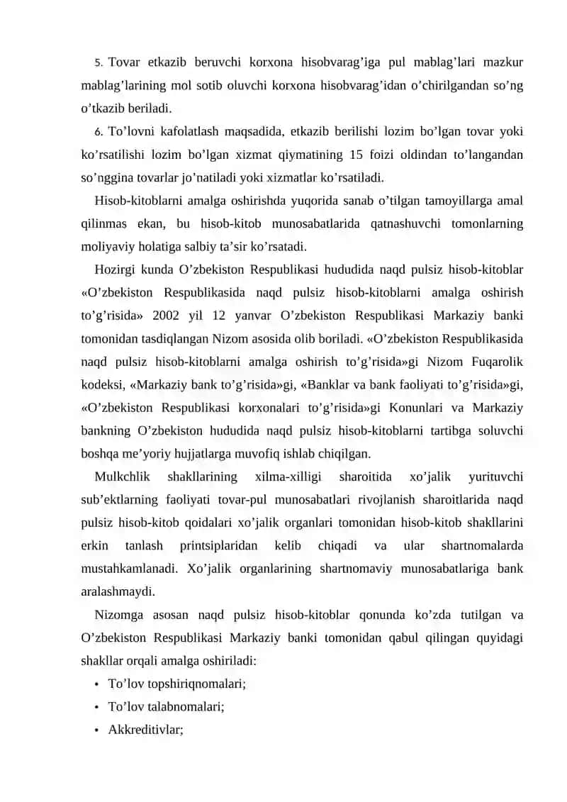 Naqd pulsiz hisob-kitoblar 4