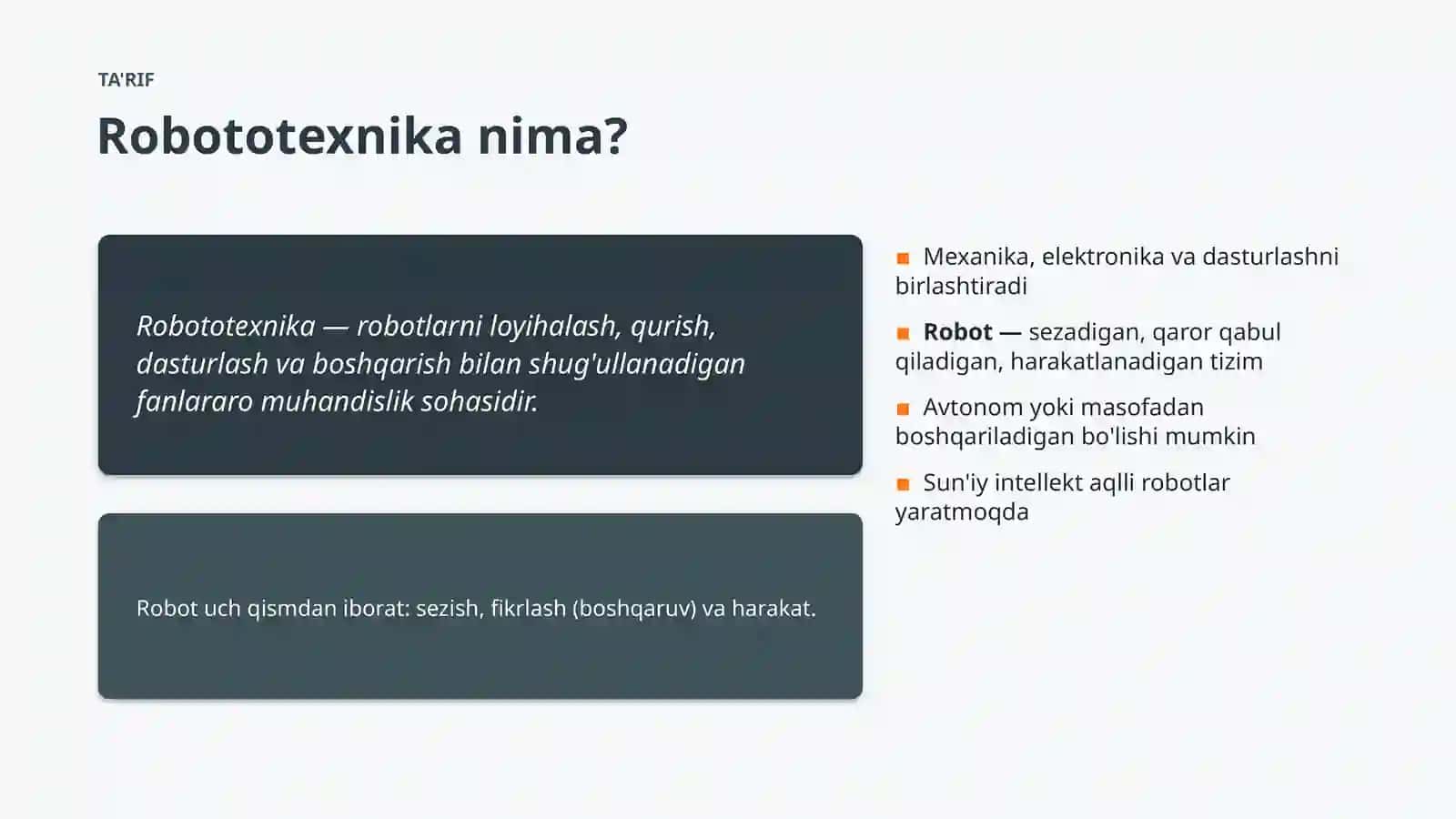 Muhandislik - Robototexnika Asoslari 4