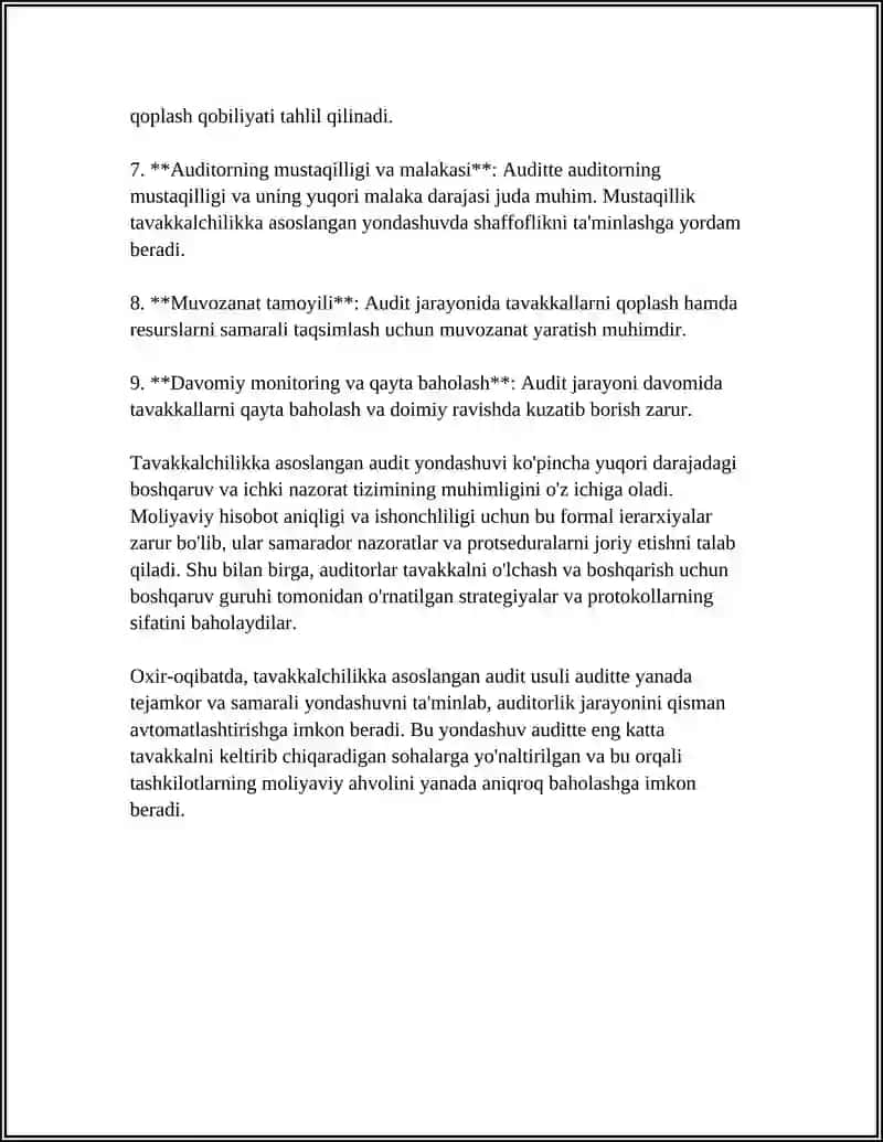 TAVAKKALCHILIKKA ASOSLANGAN AUDIT 4