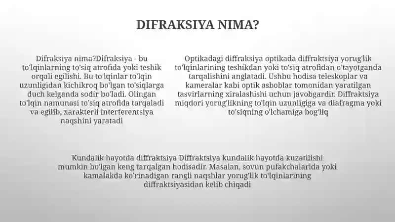 YorugʻLik Difraksiyasi 4
