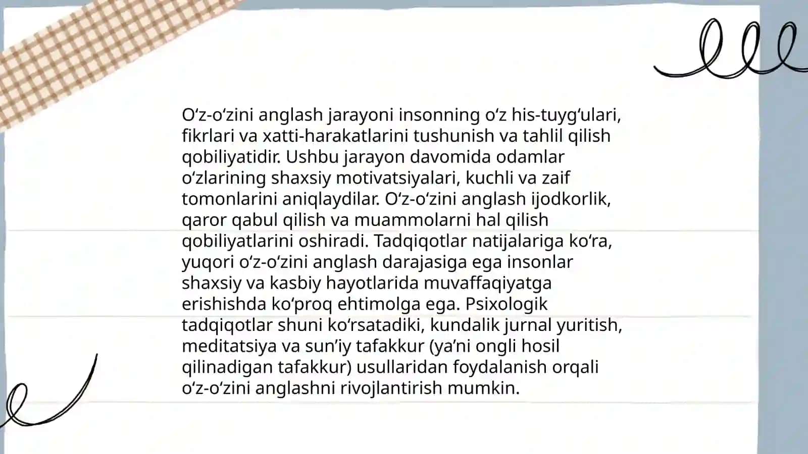 Shaxsning Men konsepsiyasi 4