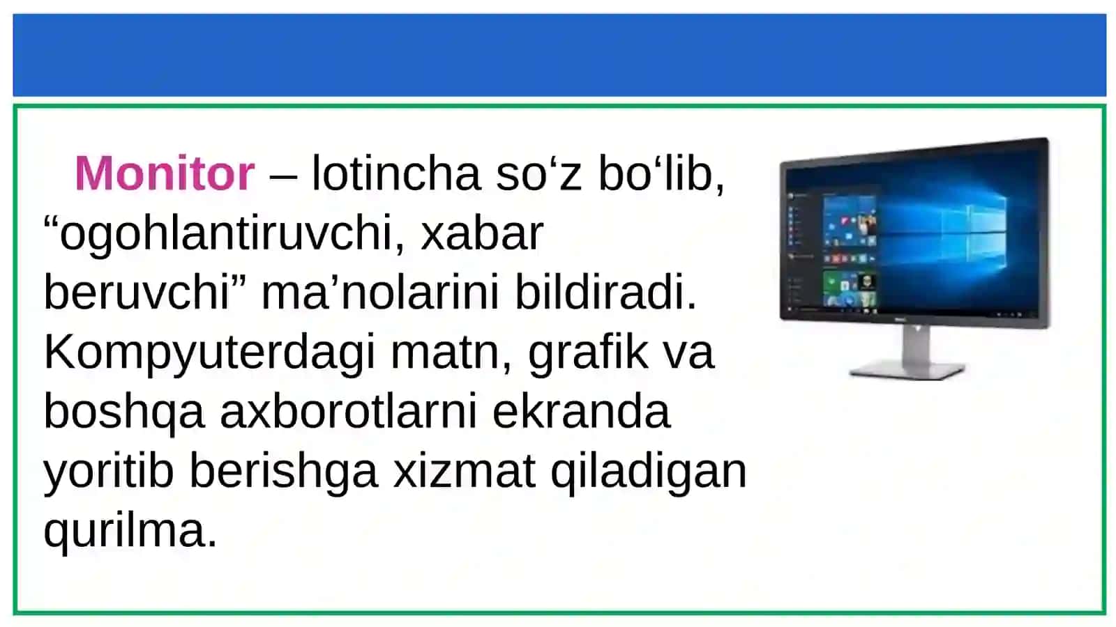 5-sinf. Yangi paydo bo'lgan so'zlar 4
