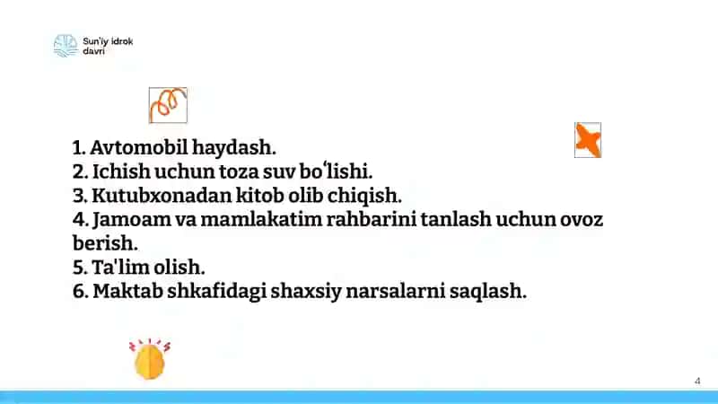 Mashinalar qanday oʻrganadi? (kodlash orqali) 4