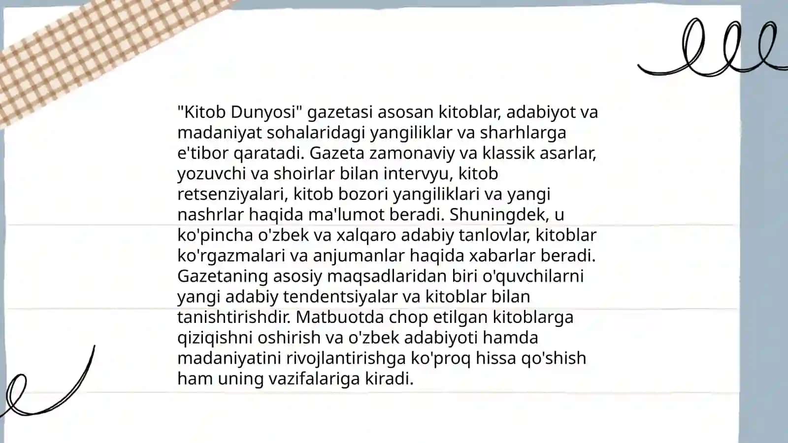 Kitob Dunyosi Gazetasi 4