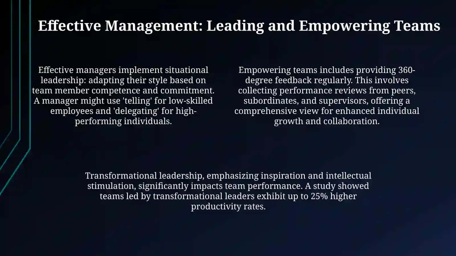 Employment, management and marketing. Presentation 4