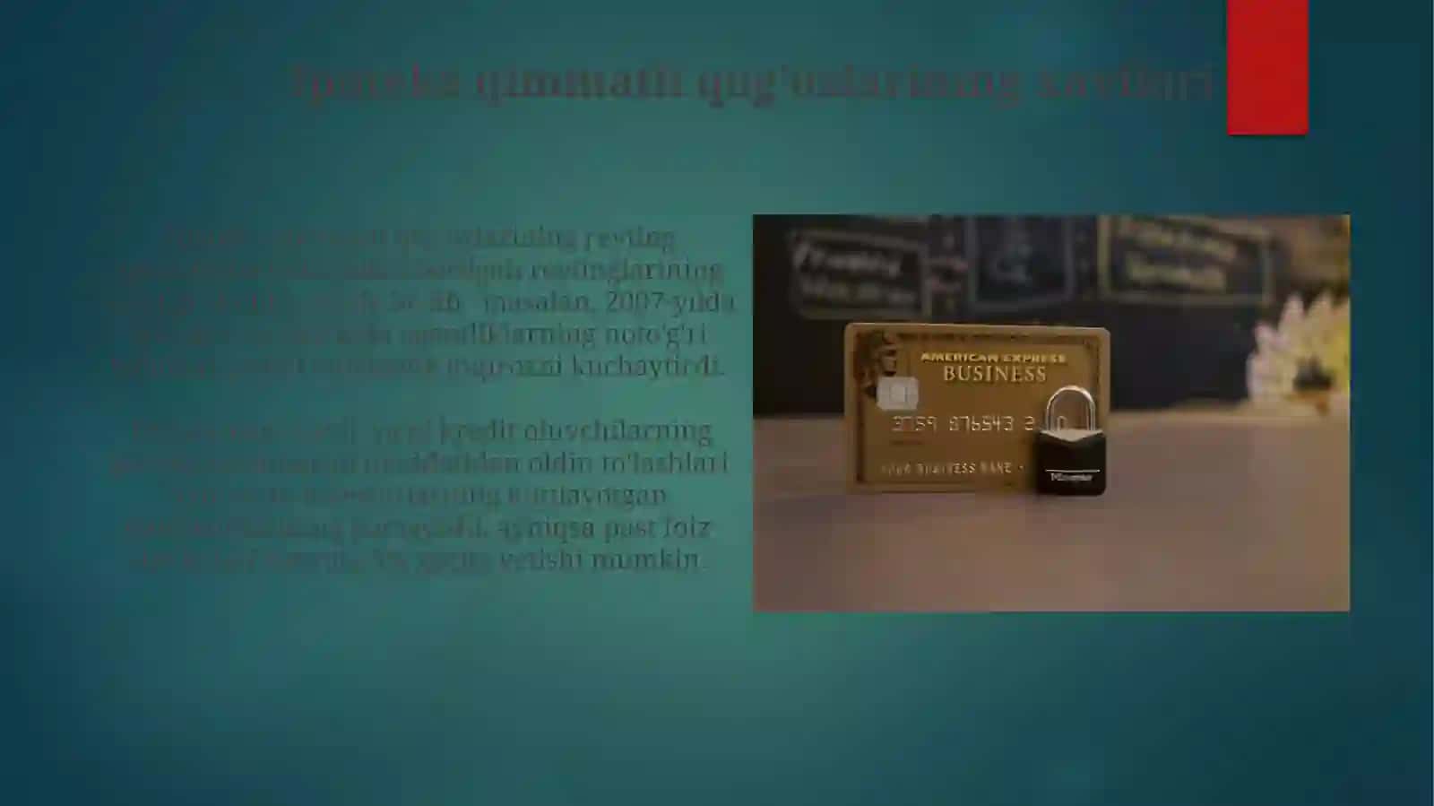 Ipoteka Moliyalashtirish va Kreditlash Amaliyotlari 4