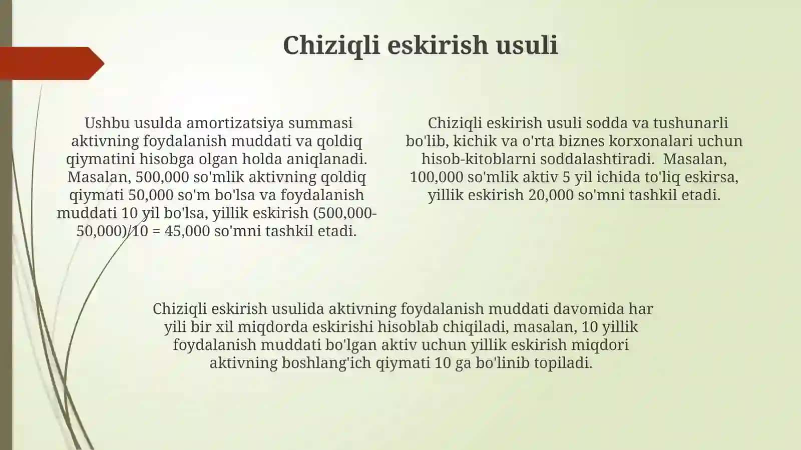 Asosiy vositalar amortizatsiyasi 4