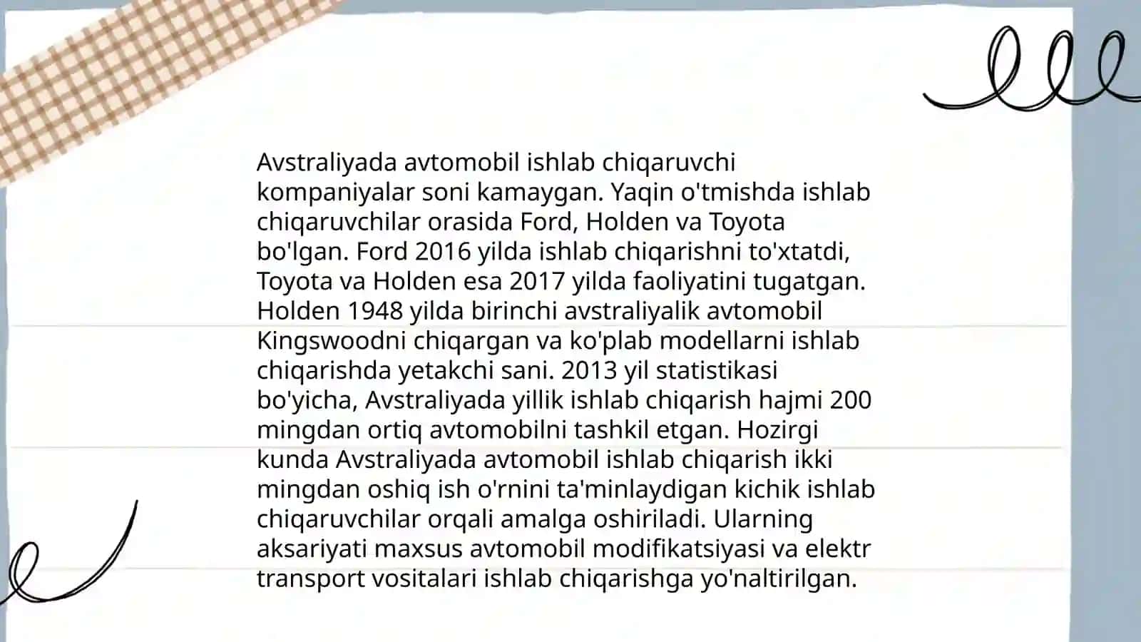 Avstraliya avtomobil sanoati rivojlanishi 4