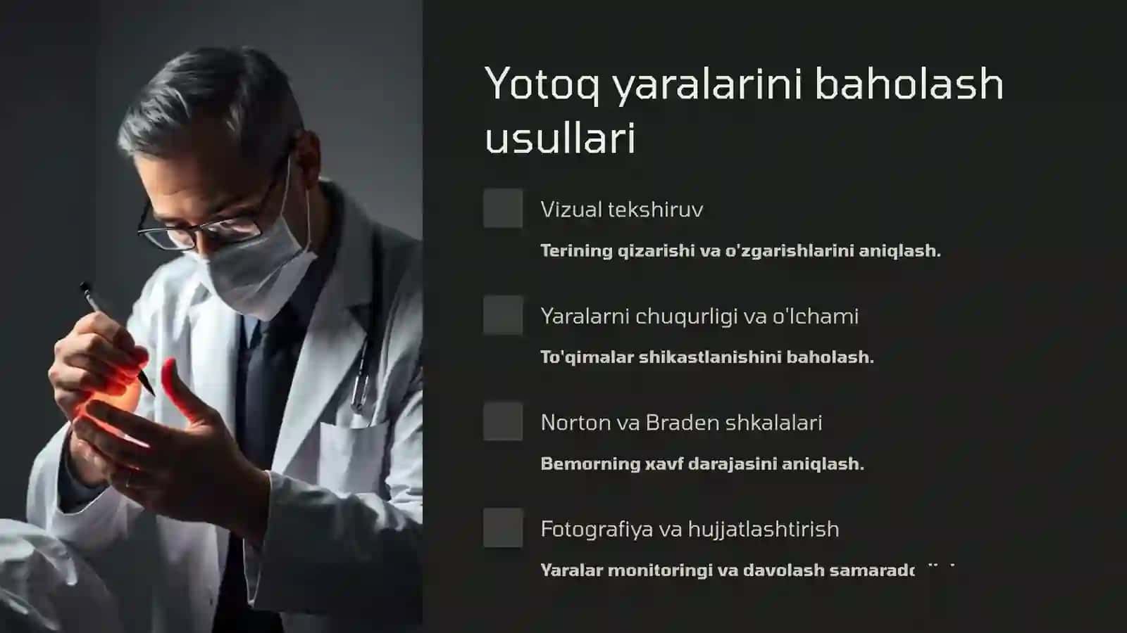Bemorda yotoq yaralarini oldini olish 4