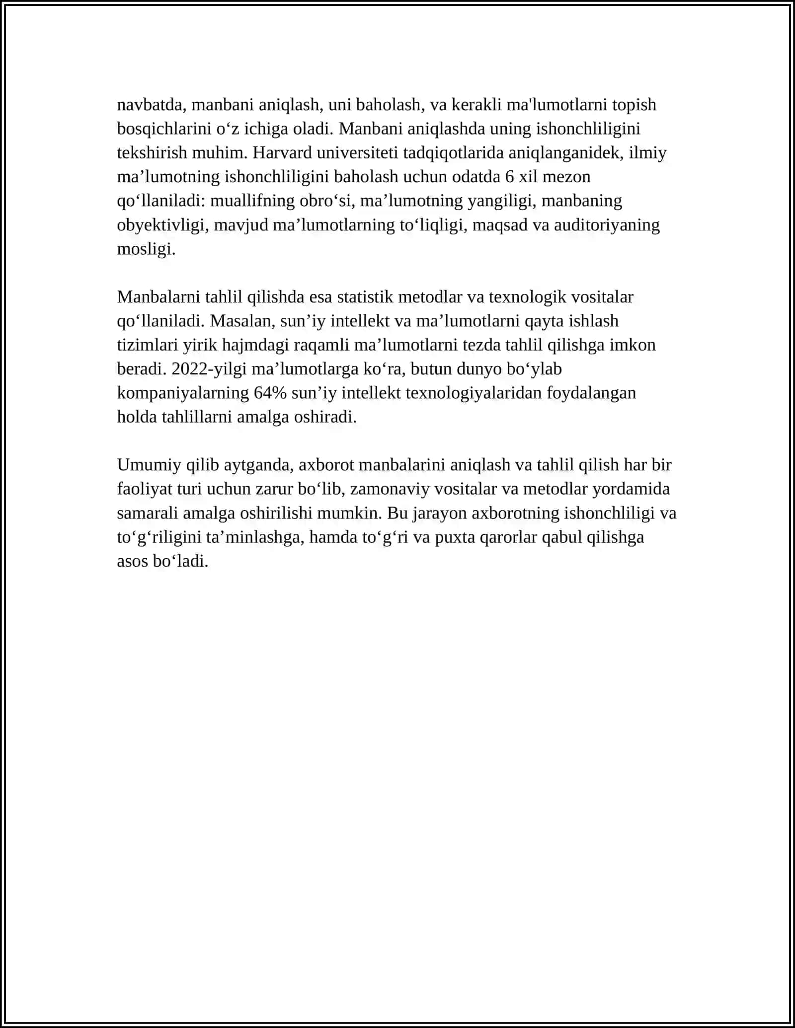 ILMIY TADQIQOTDA AXBOROT BILAN ISHLASH 4