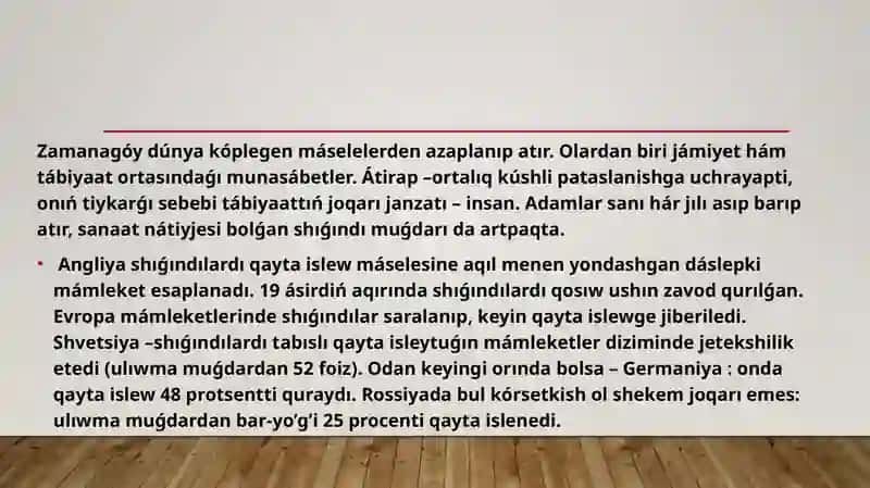 Shigʻindilar hâm olardıň sotsialliq tarepleri 4