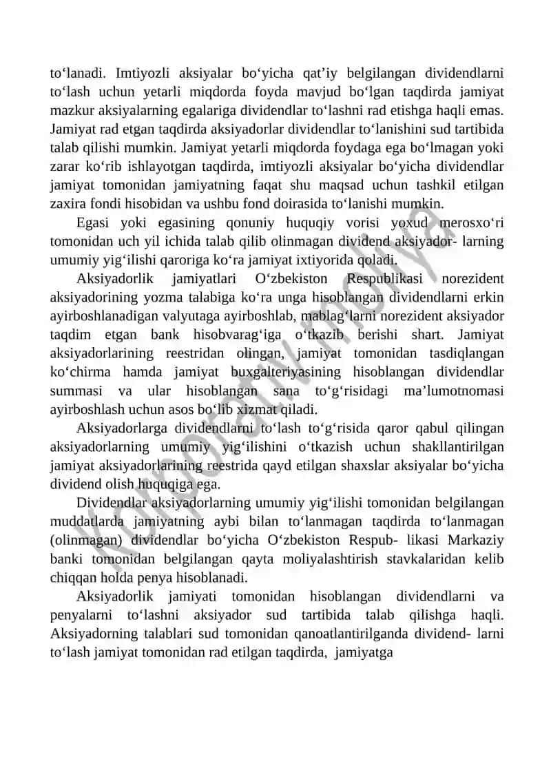 DIVIDEND SIYOSATINING NAZARIY ASOSLARI 4