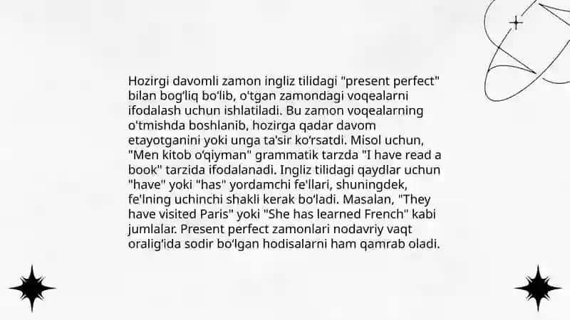 Present perfect 4