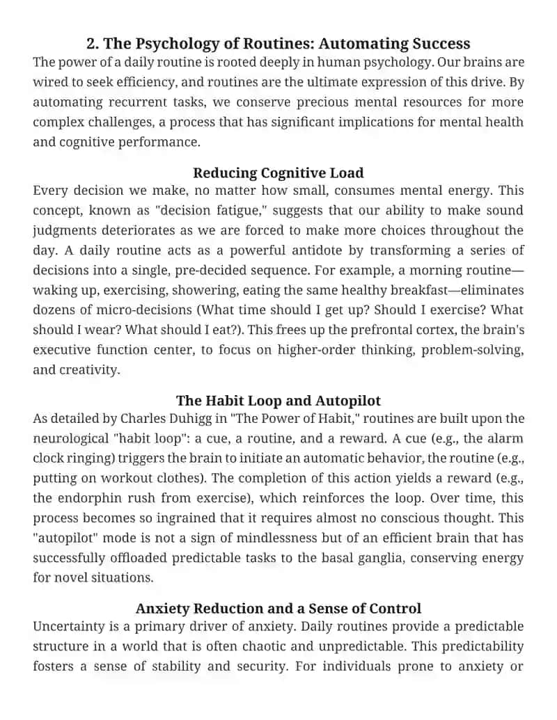 The Architecture of a Day: A Comprehensive Study of Daily Routines 4