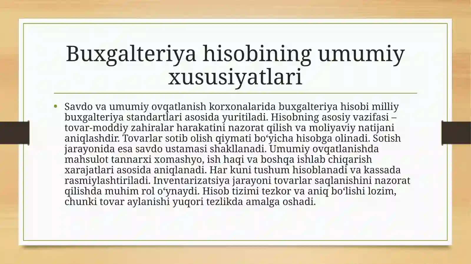 Savdova umumiy ovqatlanish korxonalari 4