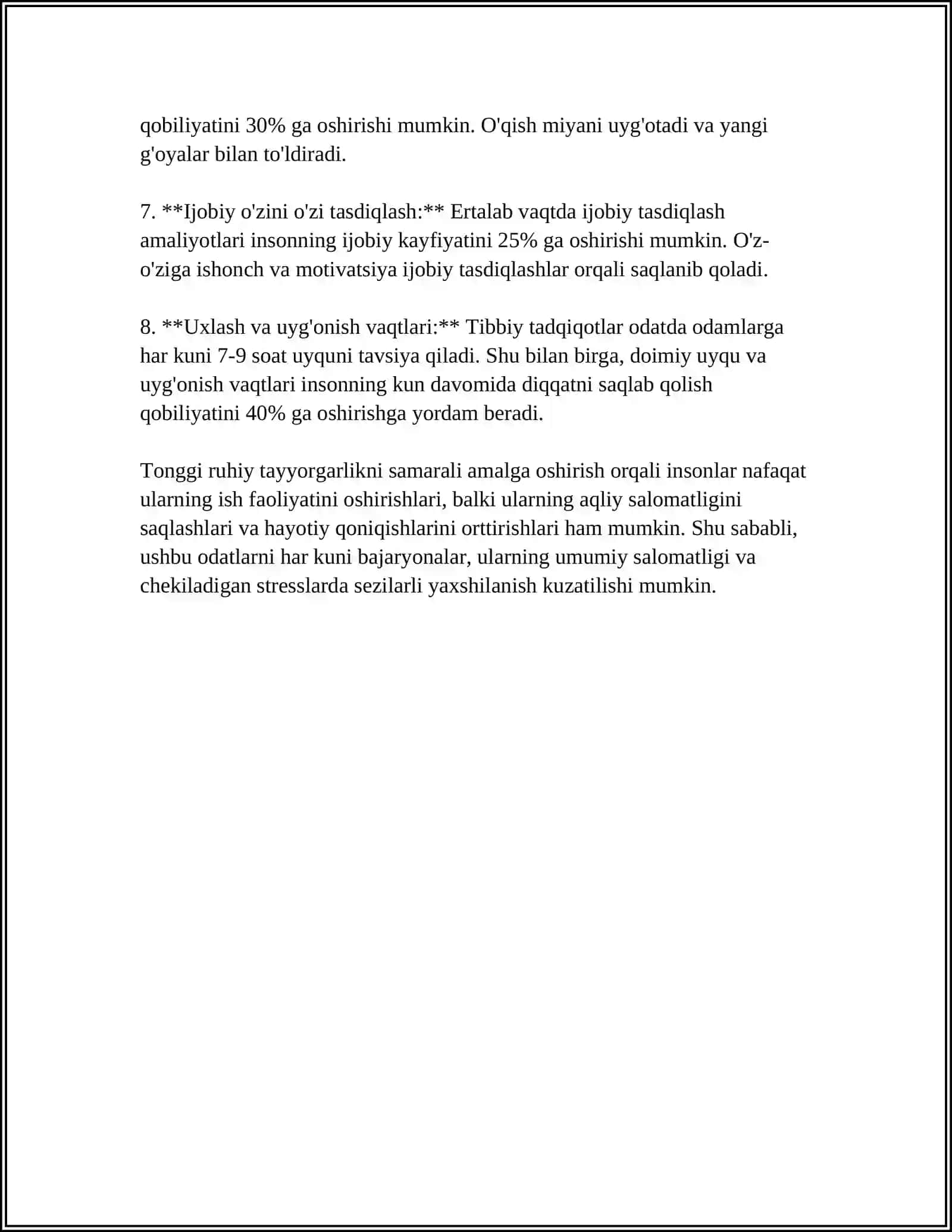 Tonggi ruhiy tayyorgarlik 4