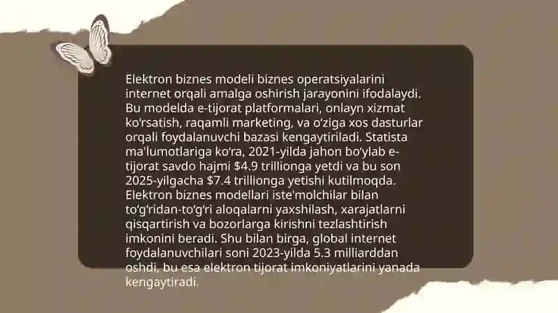 Biznes va Elektron Biznes tushunchasi 4