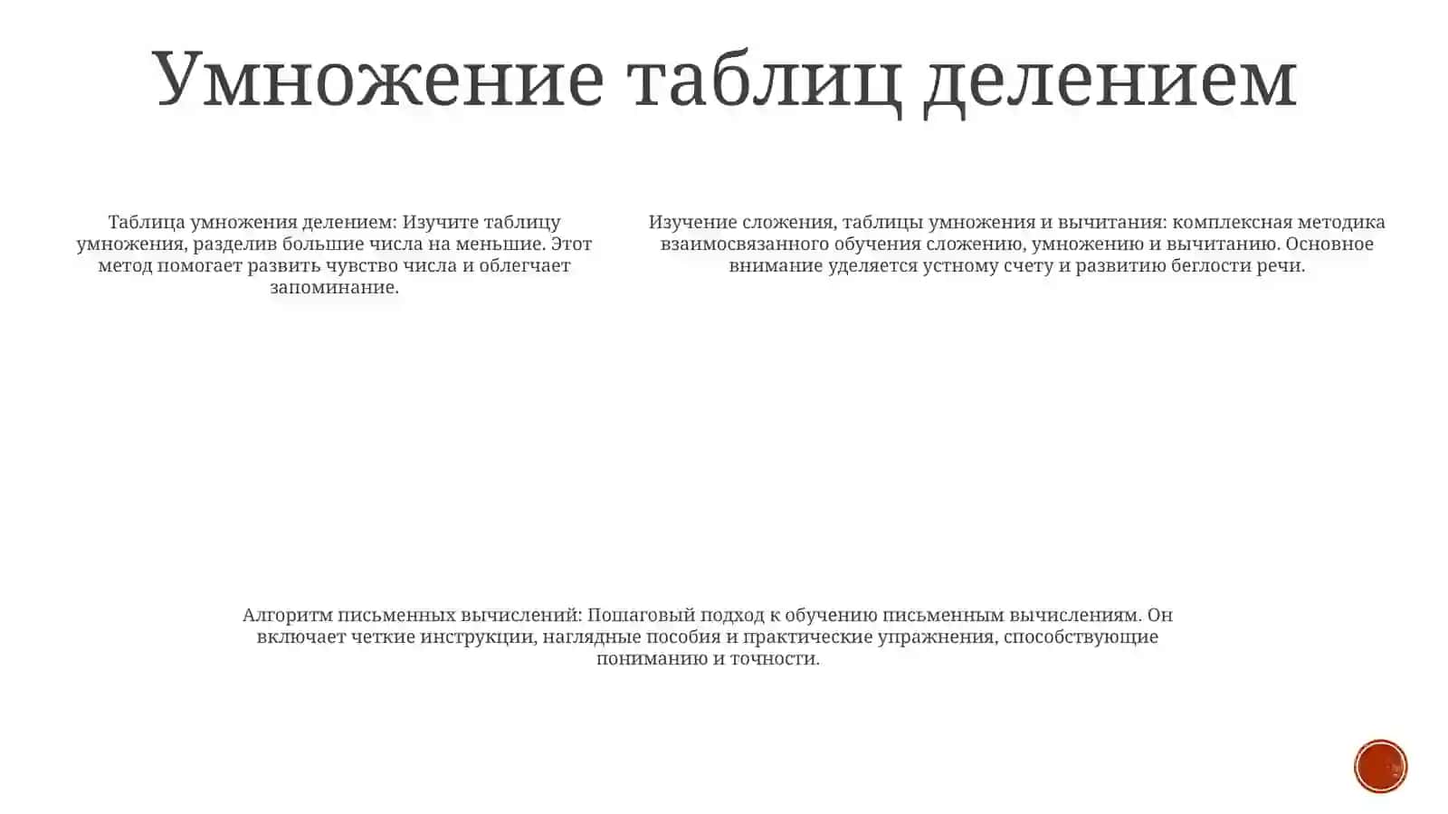 Обучение Таблицам Сложение, Умножения Их На Деления И Вычитания 4