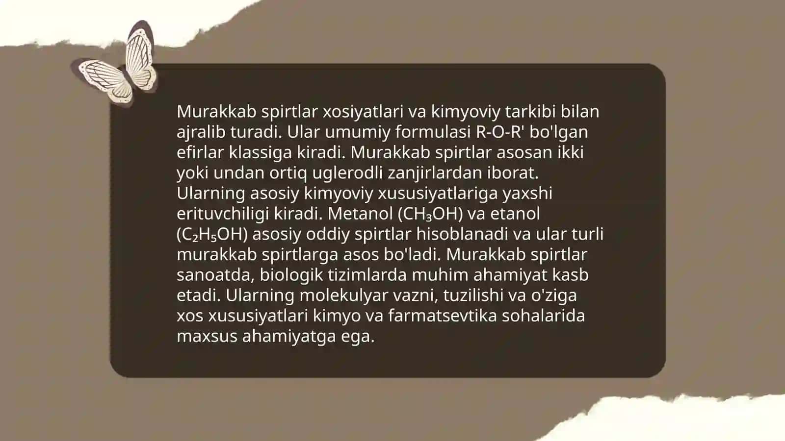 Oddiy va murakkab spirtlar 4