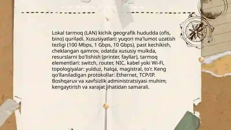 Kompyuter tarmoqlari va ulardan foydalanish asoslari 4