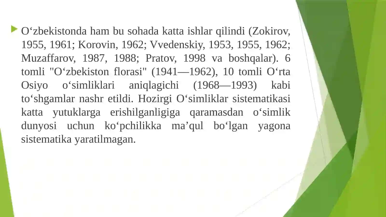 Oʻsimliklar sistematiqasi 4