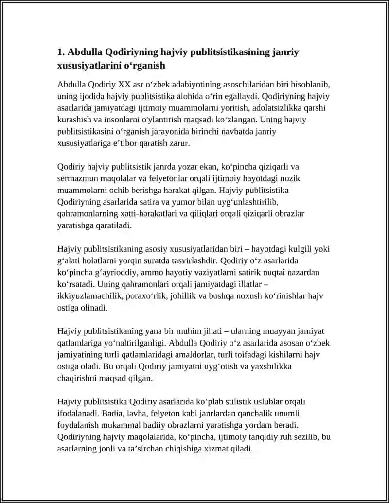 ABDULLA QODIRIYNING HAJVIY PUBLITSISTIKASINI O‘RGANISH 4